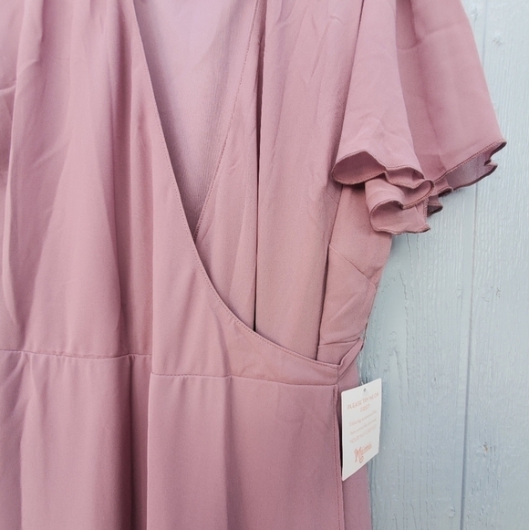 Show Me Your Mumu Noelle Flutter Wrap Braidsmaid Dress Wedding Formal NWT 2x - Picture 8 of 13